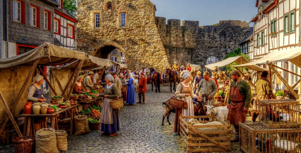 Markt 17. Jh.  im heutigen Bad M&uuml;nstereifel,