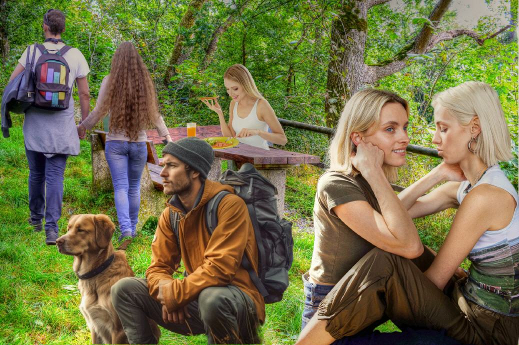 Rastplatz unterhalb Burg Aremberg