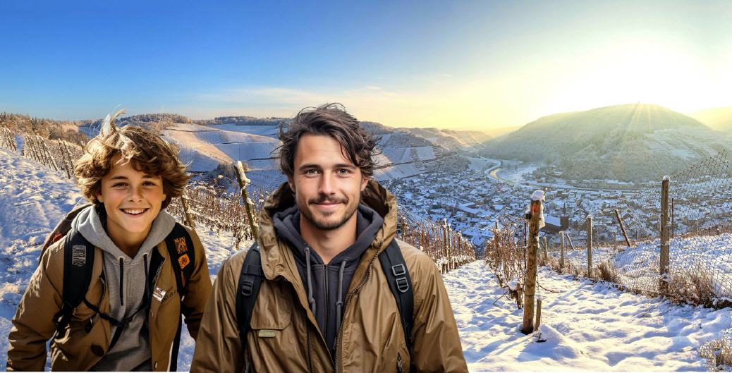 Winterspaziergang oberhalb Ahrtal im Ahrgebirge!