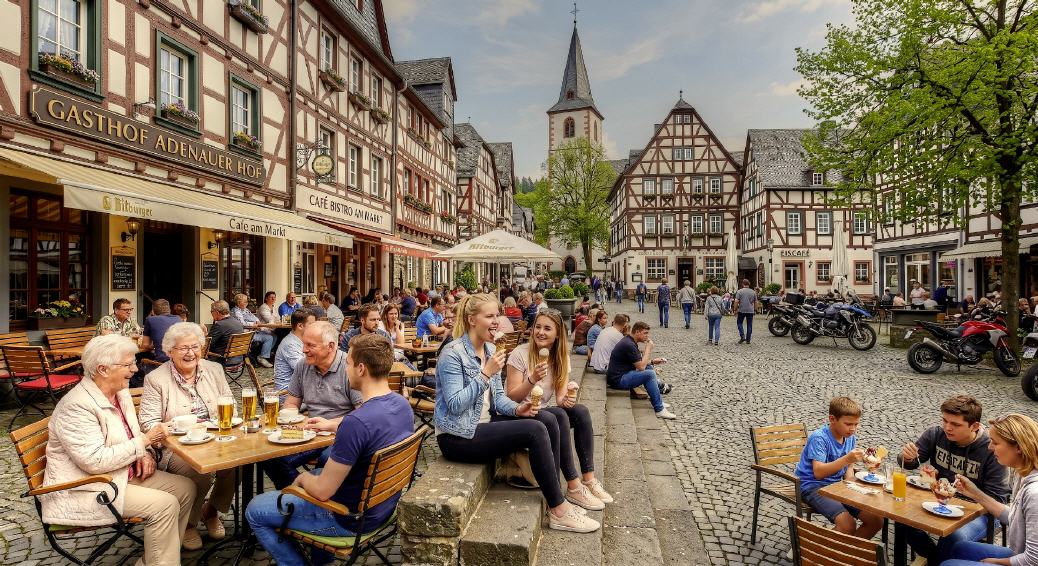 So sieht KI den Marktplatz in Adenau!