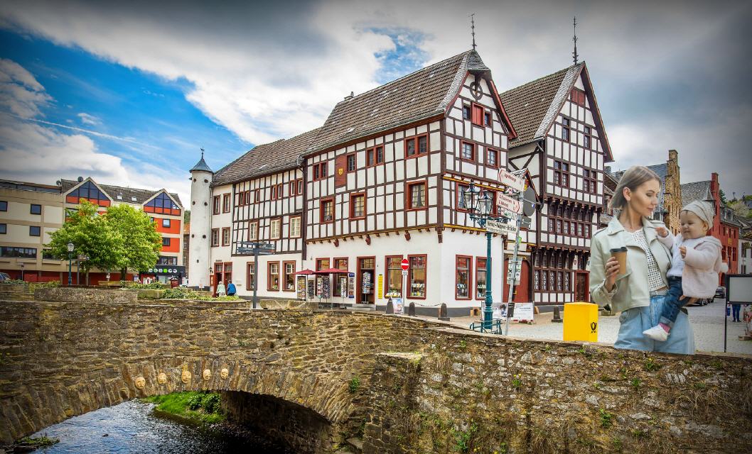Tagesausflug von der Ahr nach Bad M&uuml;nstereifel ca. 30 km 