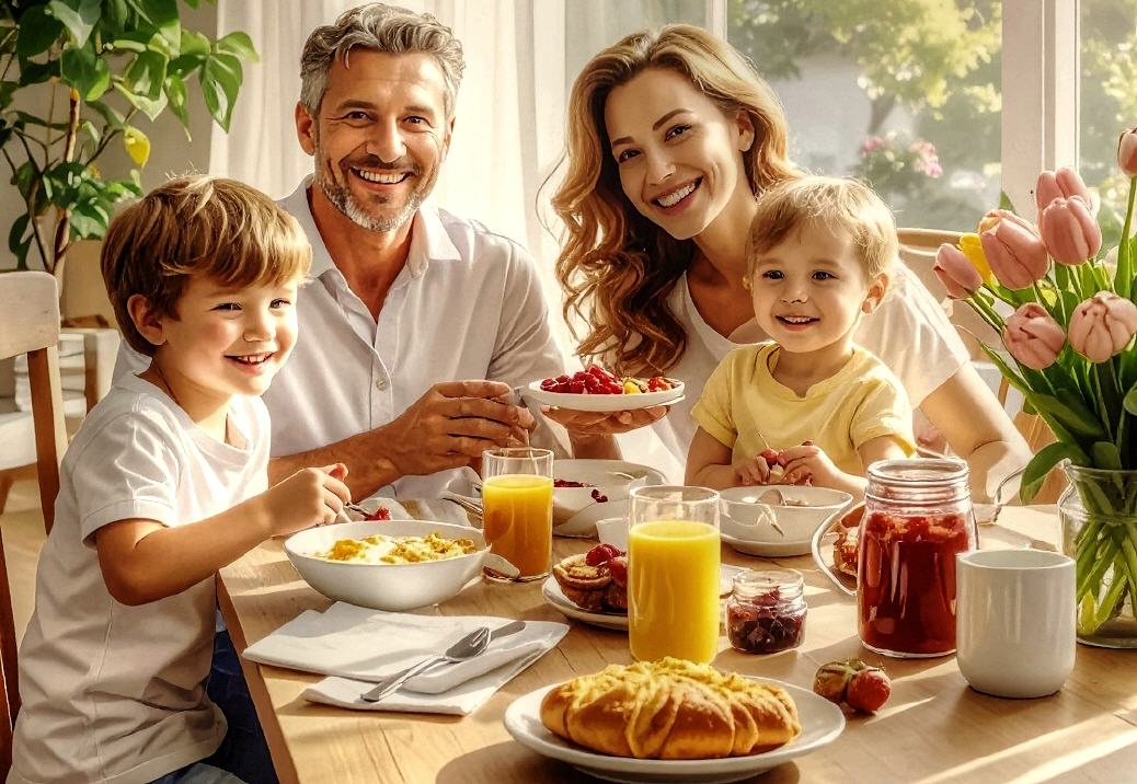 Montagmorgen irgendwo in Deutschland zwischen