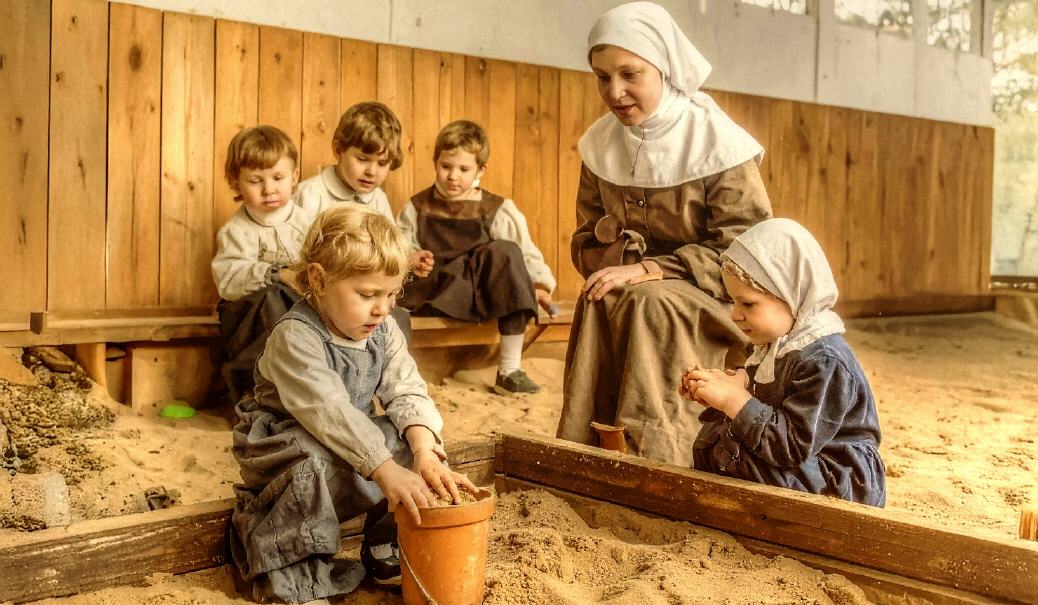 Kurz nach Kriegsende: Wir Kinder im Kindergarten