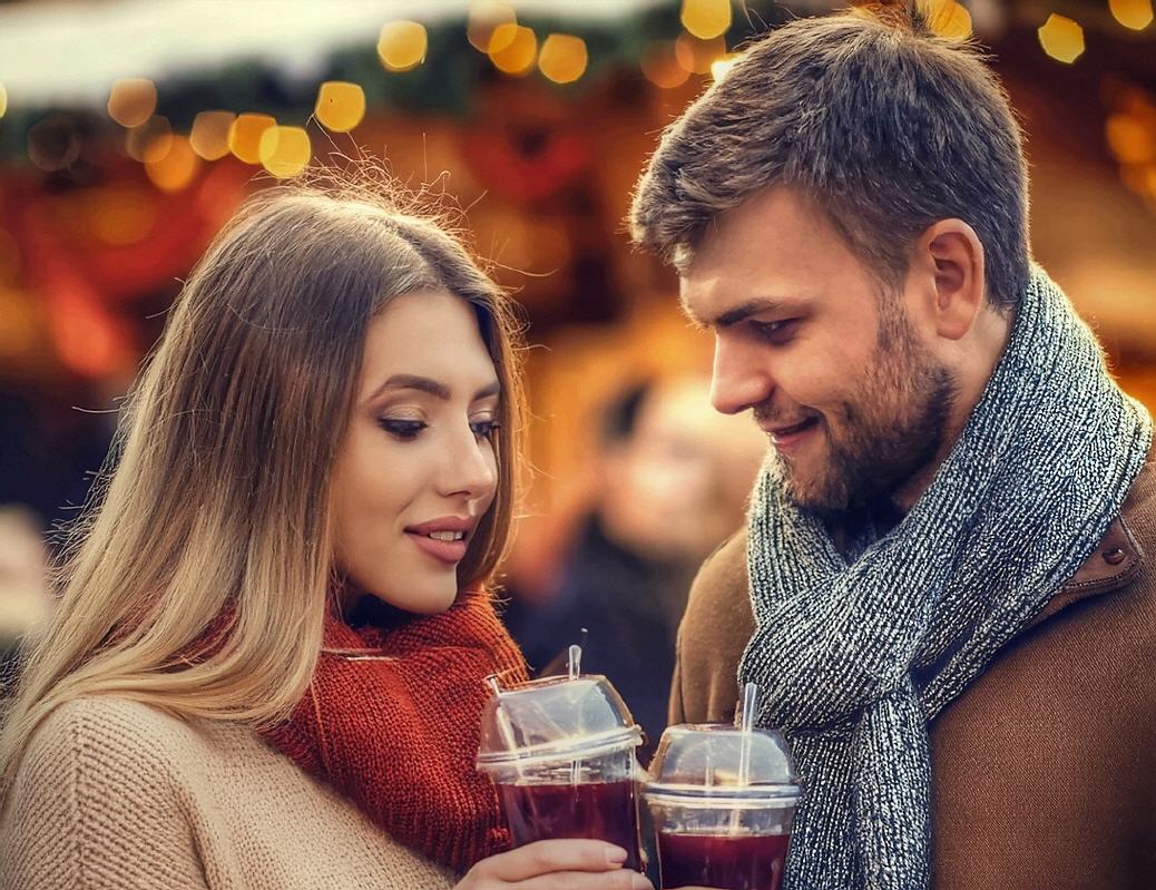 Besuch auf dem Weihnachtsmarkt!